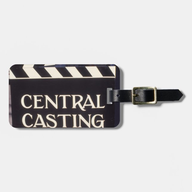 Étiquette À Bagage Connectez-vous en anglais CENTRAL CASTING (Devant horizontal)