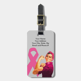 Étiquette À Bagage Conscience Rosie de cancer du sein le rivoir