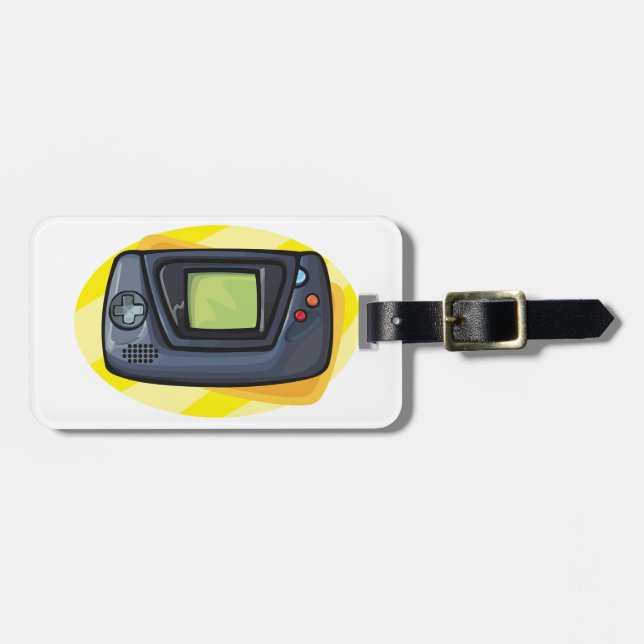 Étiquette À Bagage Console de jeu portable rétro des années 90 pour j (Devant horizontal)