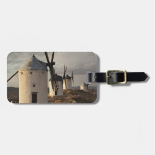 Étiquette À Bagage Consuegra, anciens moulins à vent de La Mancha