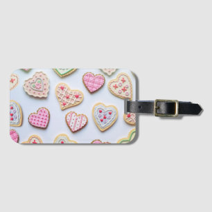 Étiquette À Bagage Cookies en forme de coeur pour la Saint-Valentin  