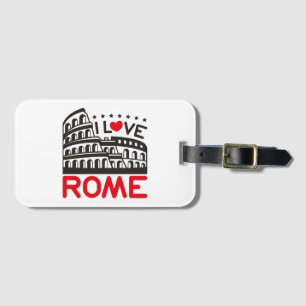 Étiquette À Bagage Cool J'aime Rome Italie Colisée Voyage