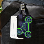 Étiquette À Bagage Cool moderne empreintes digitales Sciences d'ident<br><div class="desc">BALISES SCIENTIFIQUES. Personnalisez vos bagages et aidez-vous à les retrouver plus facilement sur la ceinture avec cette étiquette de bagage cool et à la mode inspirée de la science. Conçu pour tous les scientifiques, les professeurs de sciences, les étudiants en sciences, bref tout geek scientifique dans votre vie (et qui...</div>