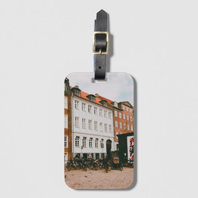 Étiquette À Bagage Copenhague Exploration (Devant Vertical)