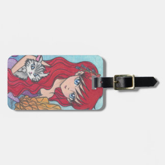Étiquette À Bagage Copie d'art de Catfist de sirène d'Anime