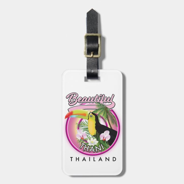 Étiquette À Bagage Copie de Beautiful Thani Thaïlande (Devant Vertical)