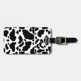 Étiquette À Bagage Copie repérée de vache, motif de vache, fourrure