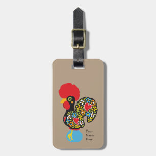 Étiquette À Bagage Coq célèbre de Barcelos Portugal Nr. 06