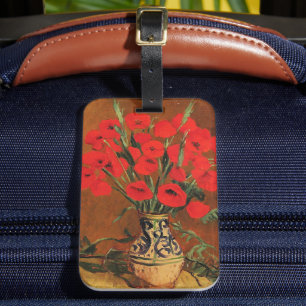Étiquette À Bagage Coquelicots, beaux-arts de Stefan Luchian,