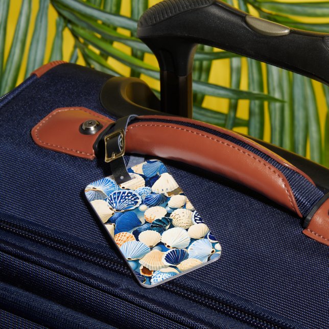 Étiquette À Bagage Coquillages marins d'été (Insitu Rectoal 1)