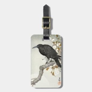 Étiquette À Bagage Corbeau Koson Oiseau Japonais Corbeau