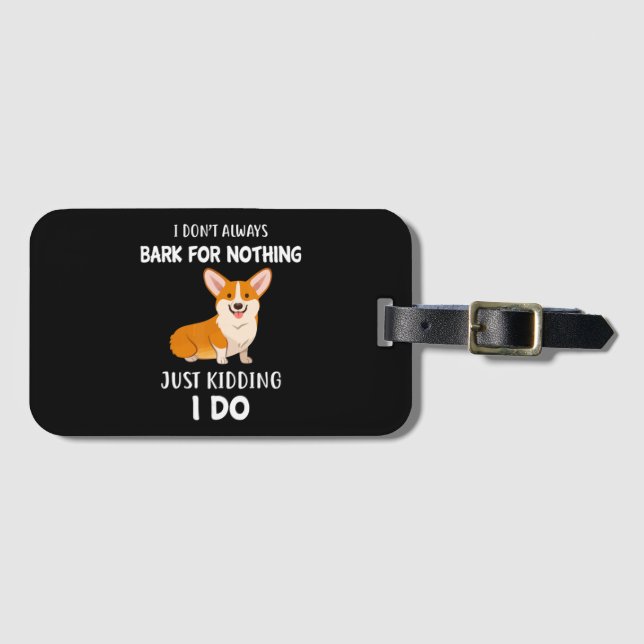Étiquette À Bagage Corgi (Devant Horizontal)