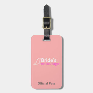 Étiquette À Bagage Cortège de la mariée avec des ailes d'ange