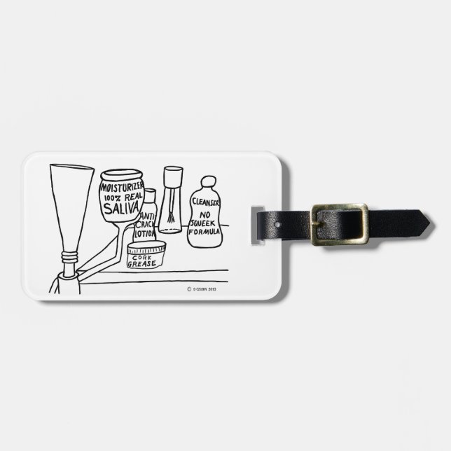 Étiquette À Bagage Cosmétiques (Devant horizontal)