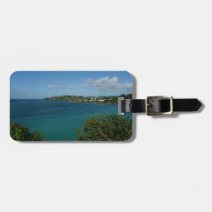 Étiquette À Bagage Côte de Sainte-Lucie - Caraïbes Photo de vacances