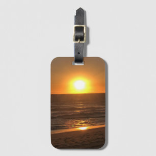 Étiquette À Bagage Coucher de soleil à Newport Beach, Californie
