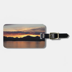 Étiquette À Bagage Coucher de soleil en Alaska I Photographie de l'Al