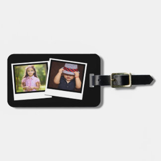Étiquette À Bagage Couleur personnalisée des images instantanées à 2 