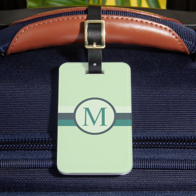 Étiquette À Bagage Couleur Turquoise bleu doux personnalisé (Insitu Rectoal 2)