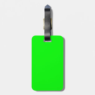 Étiquette À Bagage Couleur vert néon à Customiser