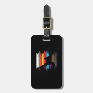 Étiquette À Bagage Couleurs de ceinture karaté Silhouette