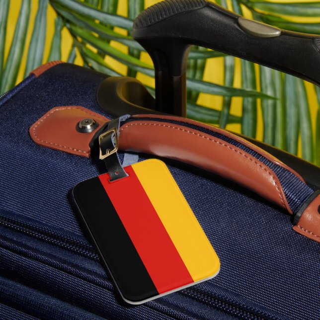 Étiquette À Bagage COULEURS DE DRAG ALLEMANDE + votre texte (Insitu Rectoal 1)