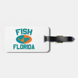 Étiquette À Bagage Couleurs de la pêche en Floride