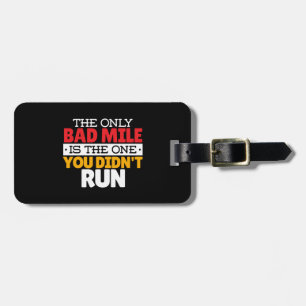 Étiquette À Bagage Coureur - Citation drôle de mauvais mile à la cour