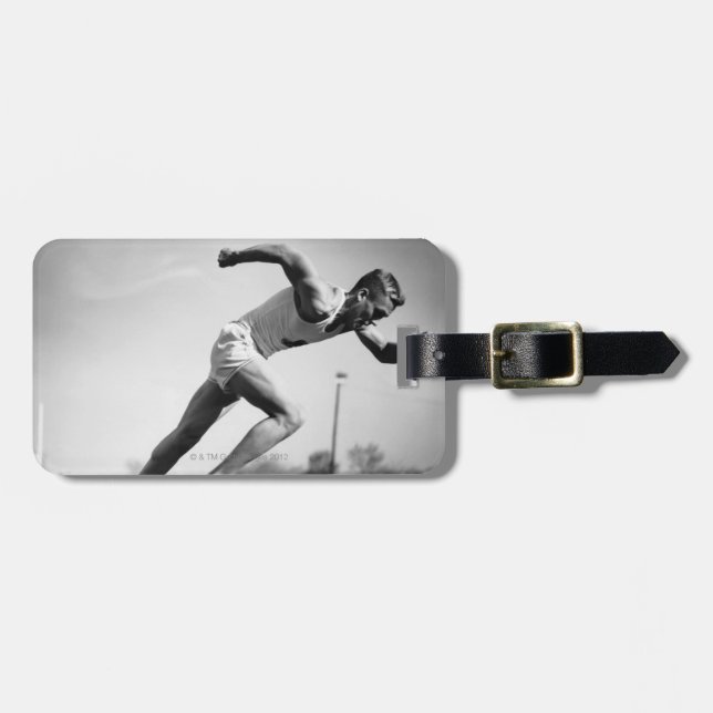 Étiquette À Bagage Coureur masculin (Devant horizontal)