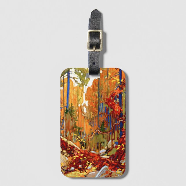Étiquette À Bagage Couronne d'automne par Tom Thomson (Devant Vertical)