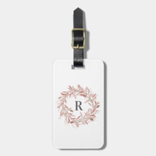 Étiquette À Bagage Couronne de monogramme