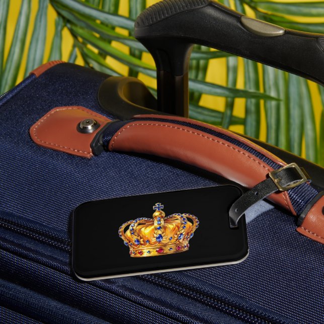 Étiquette À Bagage Couronne royale en or (Insitu Rectoal 3)