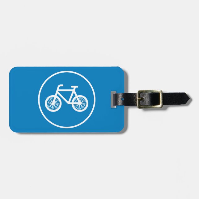 Étiquette À Bagage Course à vélo (Devant horizontal)