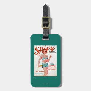 Étiquette À Bagage Couverture de magazine épicée