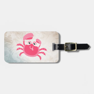Étiquette À Bagage Crabby Crab Design Bagages Tags