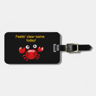 Étiquette À Bagage Crabe mignon et amusant pour les amoureux des océa