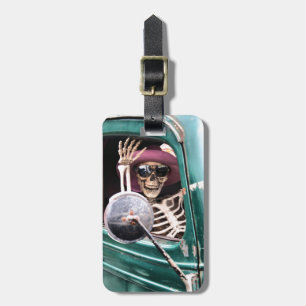 Étiquette À Bagage Crâne dans un camion