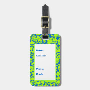 Étiquette À Bagage Crânes