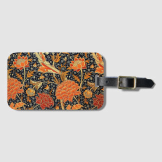 Étiquette À Bagage Cray, un beau design William Morris,