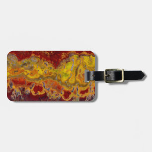 Étiquette À Bagage Crayola Jasper rouge et jaune