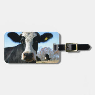 Étiquette À Bagage Crazy Cow