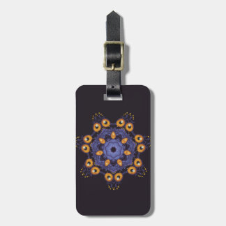 Étiquette À Bagage Créature de mandala monstrueuse mignonne et effray