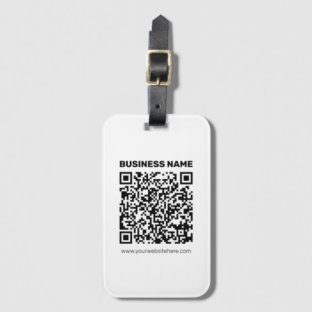 Étiquette À Bagage Créez instantanément un code QR pour n'importe que (Devant Vertical)