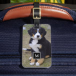 Étiquette À Bagage Créez vos propres bagages photo monogramme personn<br><div class="desc">Marque de bagage moderne avec photo complète personnalisée. Vous pouvez ajouter votre plus belle photo pour la personnaliser. Vous pouvez changer le nom,  le monogramme et le texte,  si vous avez besoin d'aide,  s'il vous plaît contactez-moi.</div>