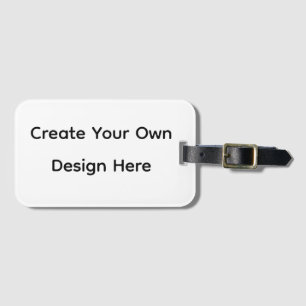 Étiquette À Bagage Créez votre design ici ajoutez votre texte logo ic