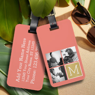 Étiquette À Bagage Créez Votre Propre Collage de Photos de Mariage Mo