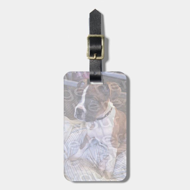 Étiquette À Bagage Créez votre propre étiquette d'identité de bagage (Devant Vertical)