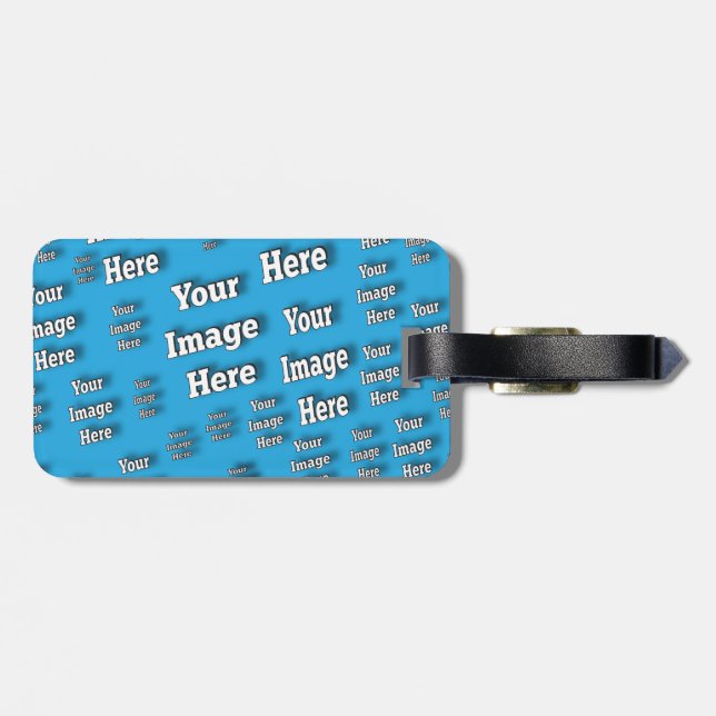 Étiquette À Bagage 🤍 Créez votre propre Modèle personnalisé (Dos horizontal)