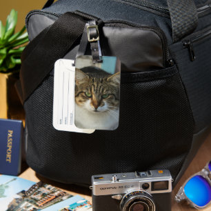 Étiquette À Bagage Créez Votre Propre Photo de Animal de Compagnie Ca