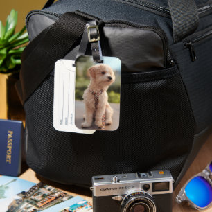 Étiquette À Bagage Créez Votre Propre Photo de Compagnon à Quatre Pat